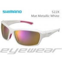 Ochelari ciclism Shimano S22X Mat metallic white/pink