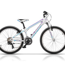 Bicicleta Cross Speedster 24″ Fete Alb/Albastru/Mov – 2018