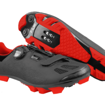 PANTOFI CICLISM FLR F-70 ELITE MTB – NEGRU/ROSU